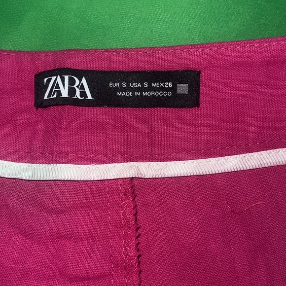 Zara Linen Blended Shorts size Small - Picture 5 of 6